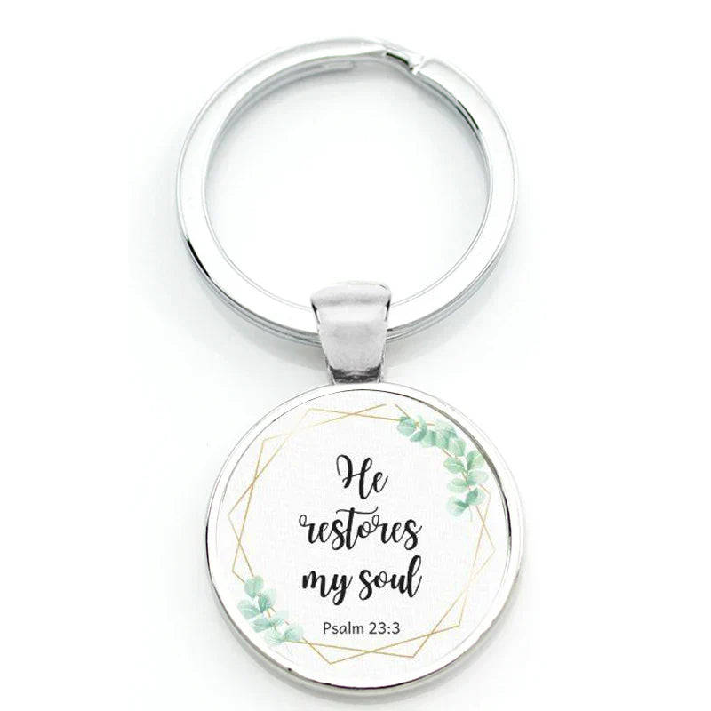 🎁 Keychain With Printed Bible Quote (100% off)