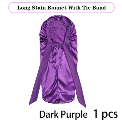 Soft Silky Long Satin Bonnet