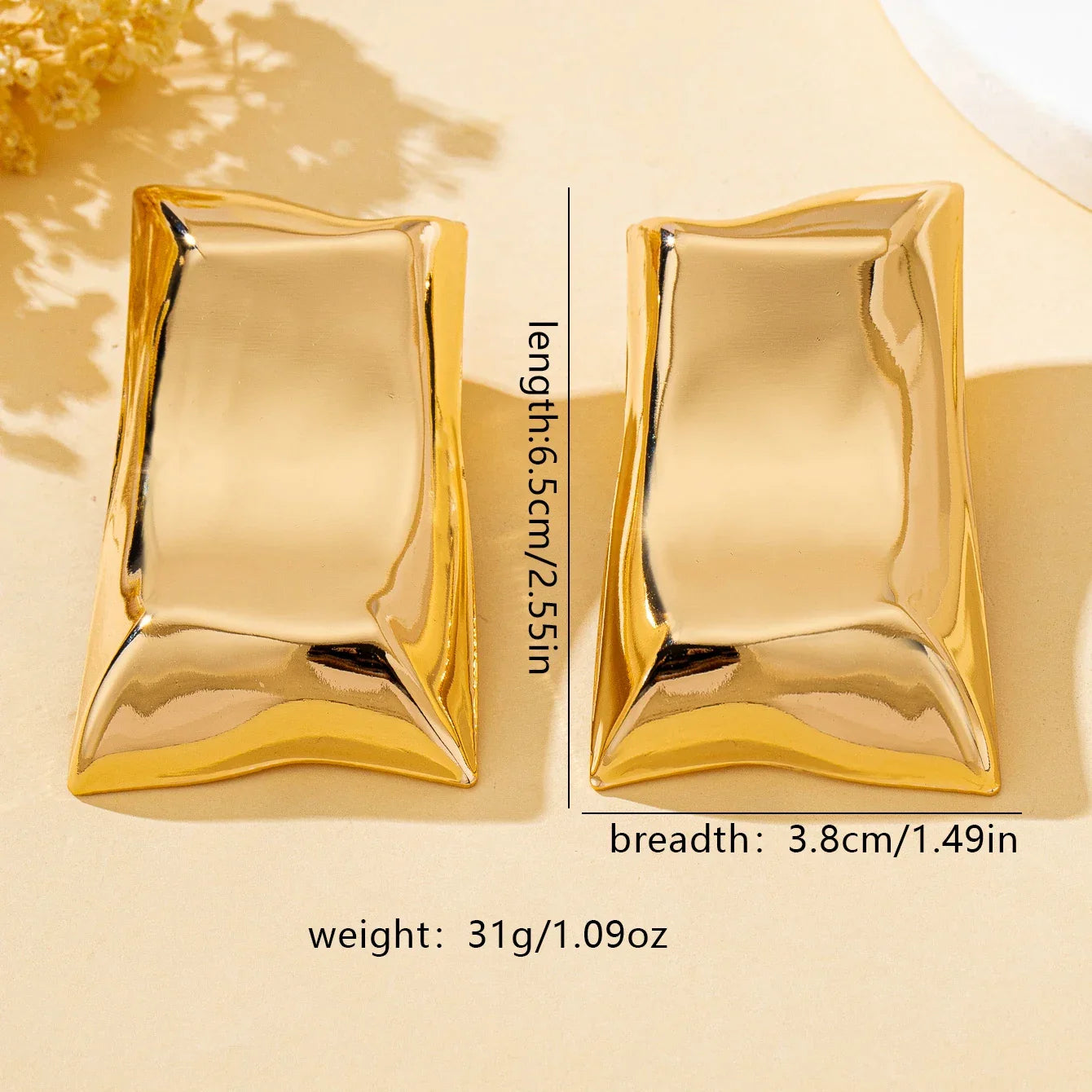 A Pair of Fashionable Women's Earrings