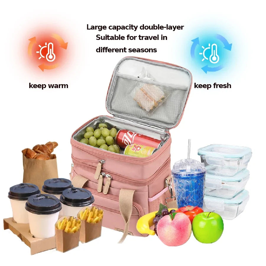 Insulated Dual Compartment Lunch Box
