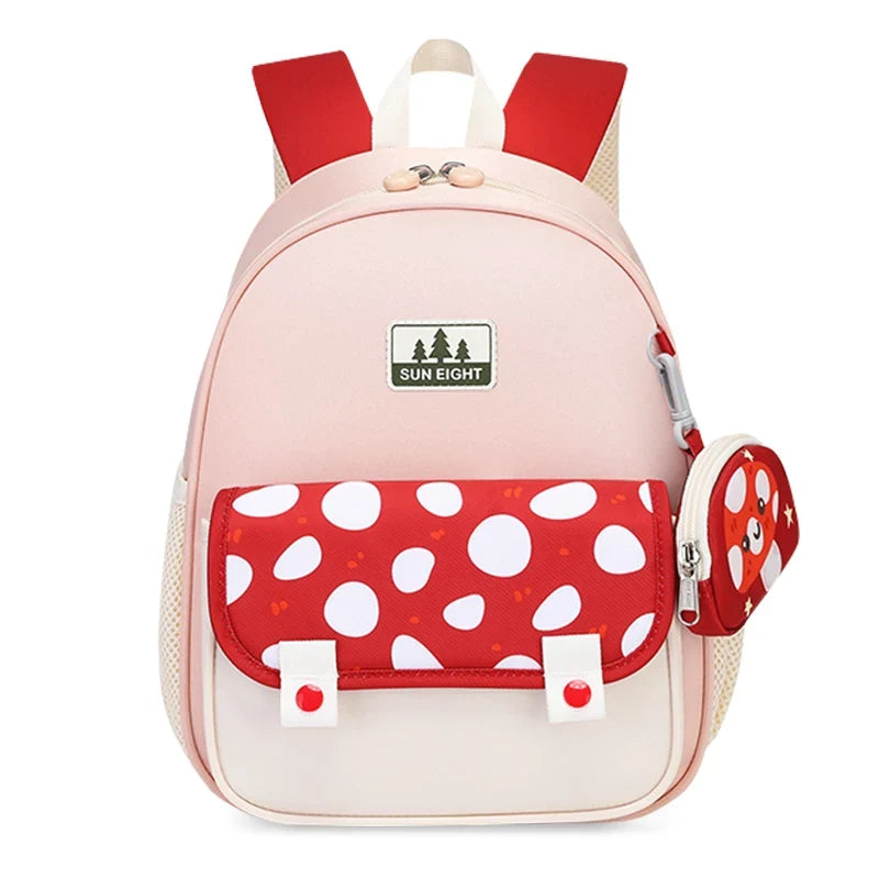 Toddler 3D animal backpack in Mushroom design