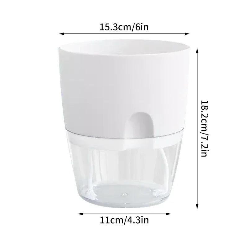 Self Watering Plastic Flower Pot