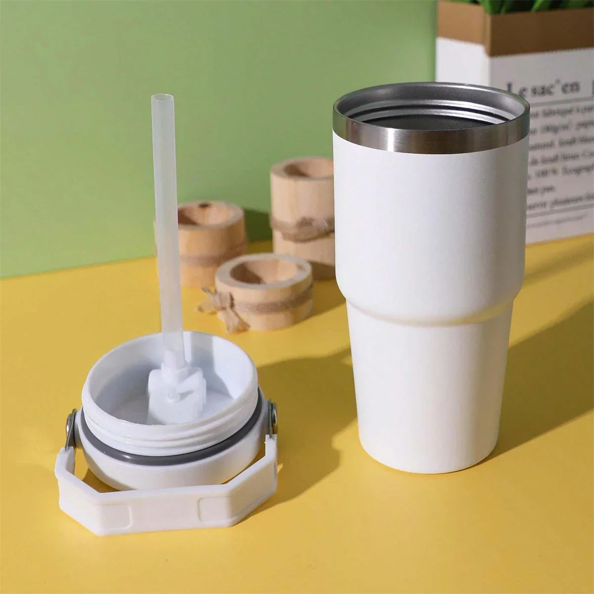 1pc Vacuum Tumbler with Lid