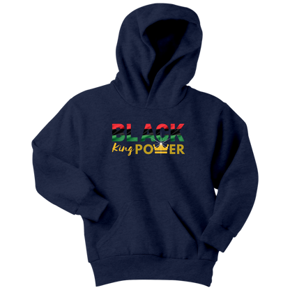 Black King Power Kids & Youth Hoodie - MONLANE