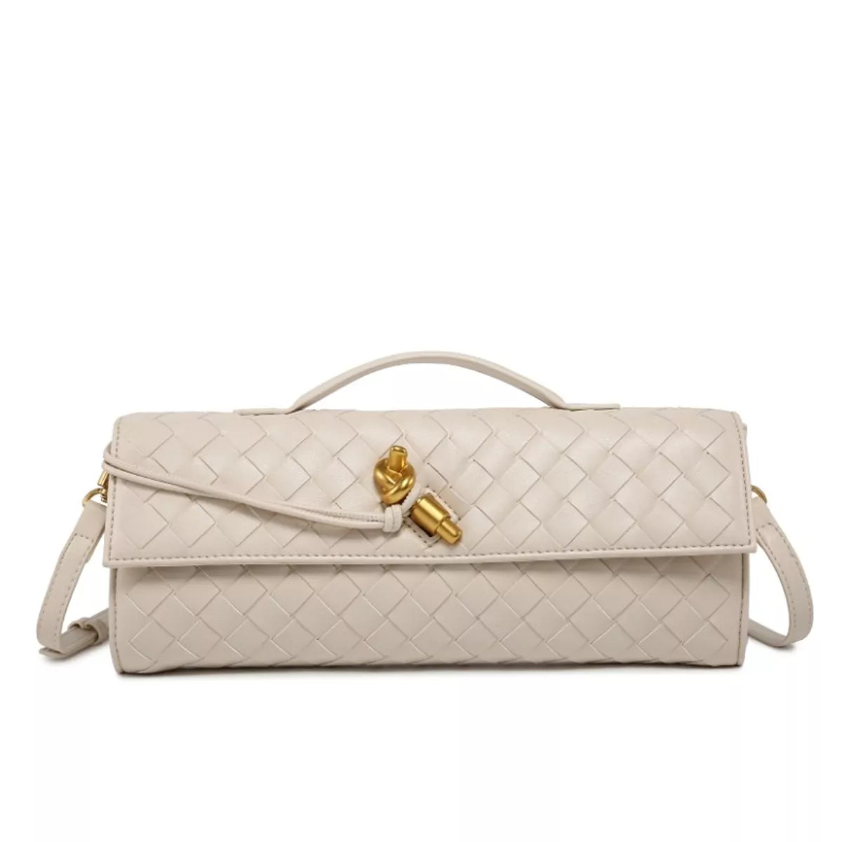 Woven Leather Wristlet