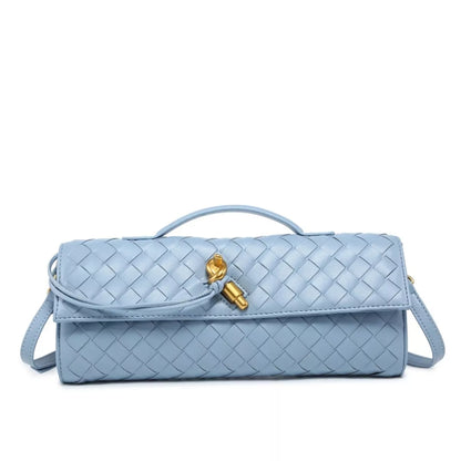 Woven Leather Wristlet