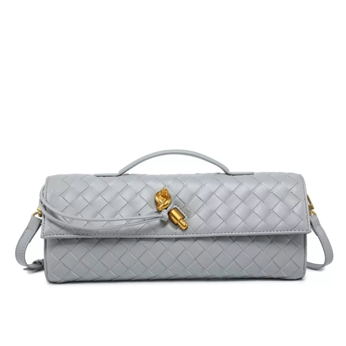 Woven Leather Wristlet