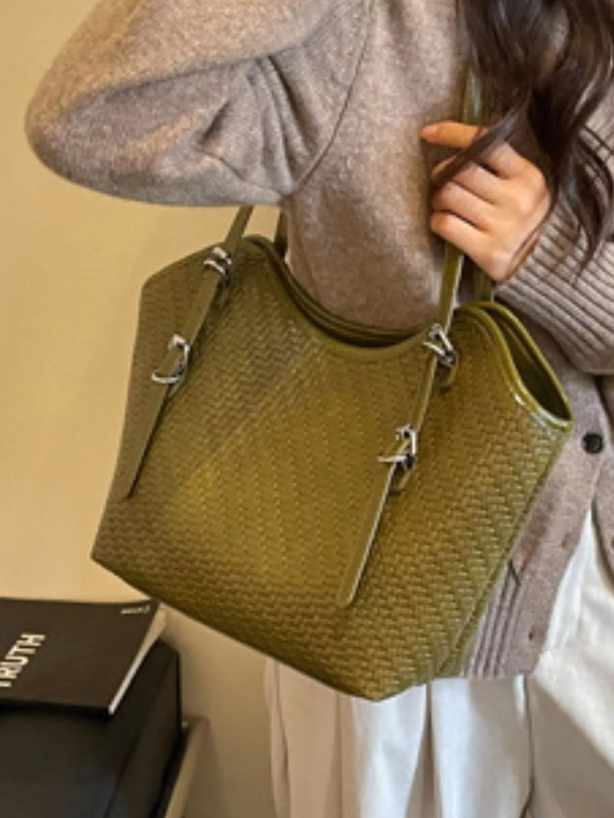 Woven Texture Tote Bag