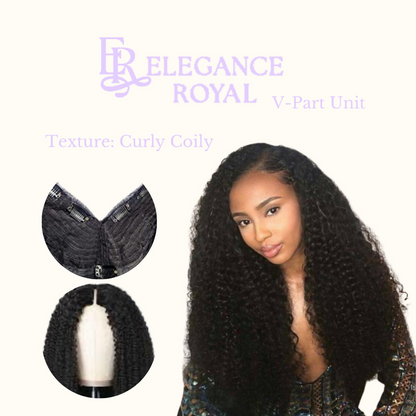 Kinky Curlu-Curly Coily-V-Part