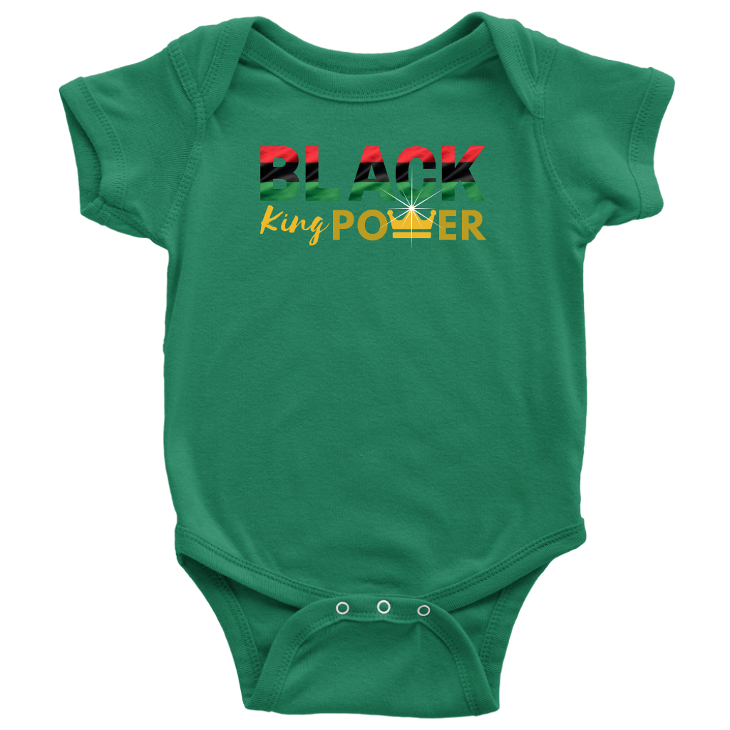 Black King Power Baby Bodysuit - MONLANE
