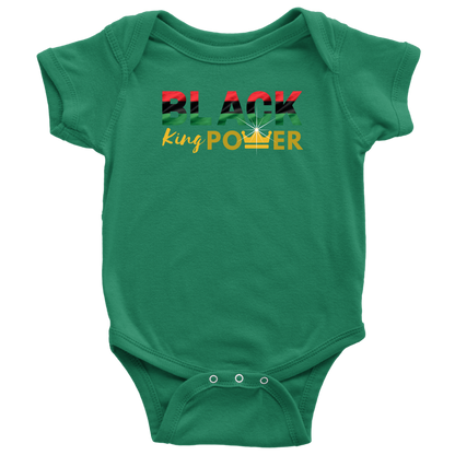 Black King Power Baby Bodysuit - MONLANE