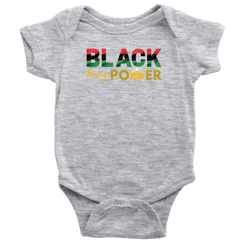 Black King Power Baby Bodysuit - MONLANE