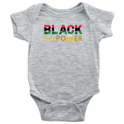Black King Power Baby Bodysuit - MONLANE