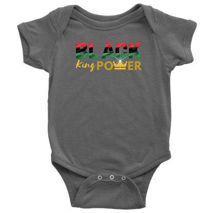 Black King Power Baby Bodysuit - MONLANE