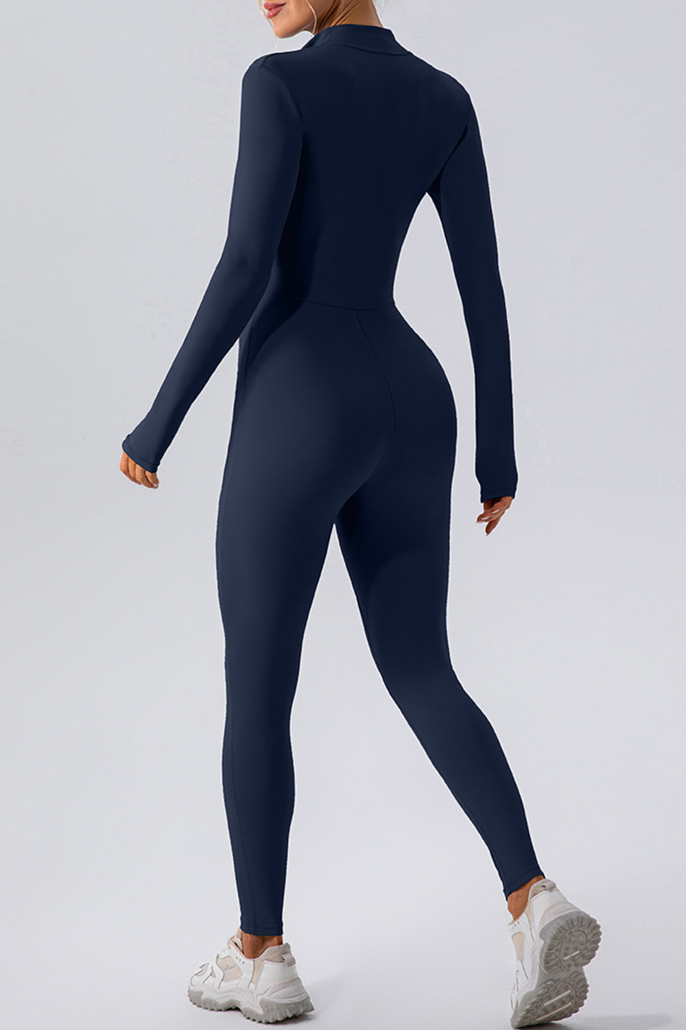 Mock Neck Active Jumpsuit