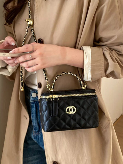 Quilted Leather Crossbody Bag