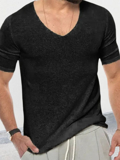 Men's V-Neck Short Sleeve Shirt