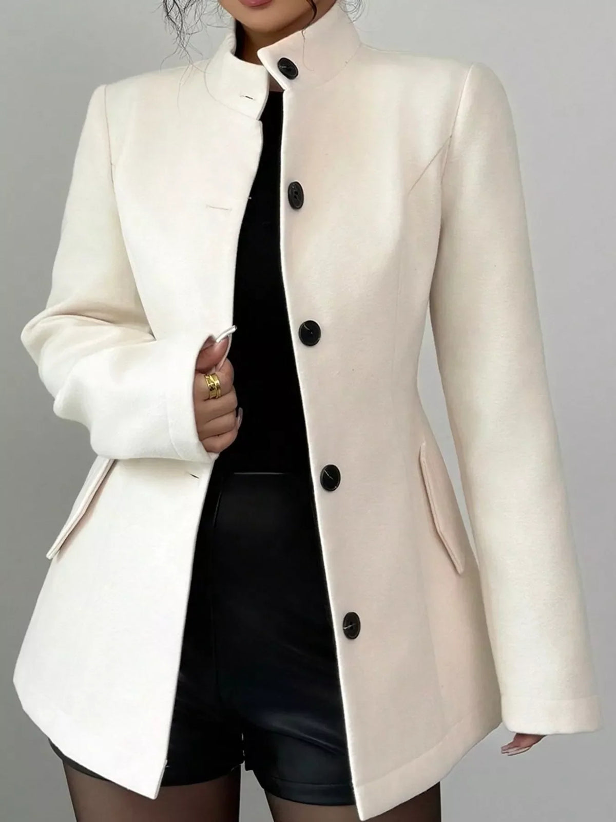 Stand-collar work jacket, view 3