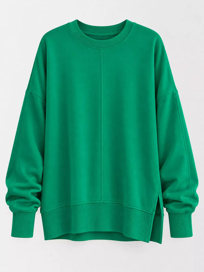 Oversized side-slit sweatshirt, view 15