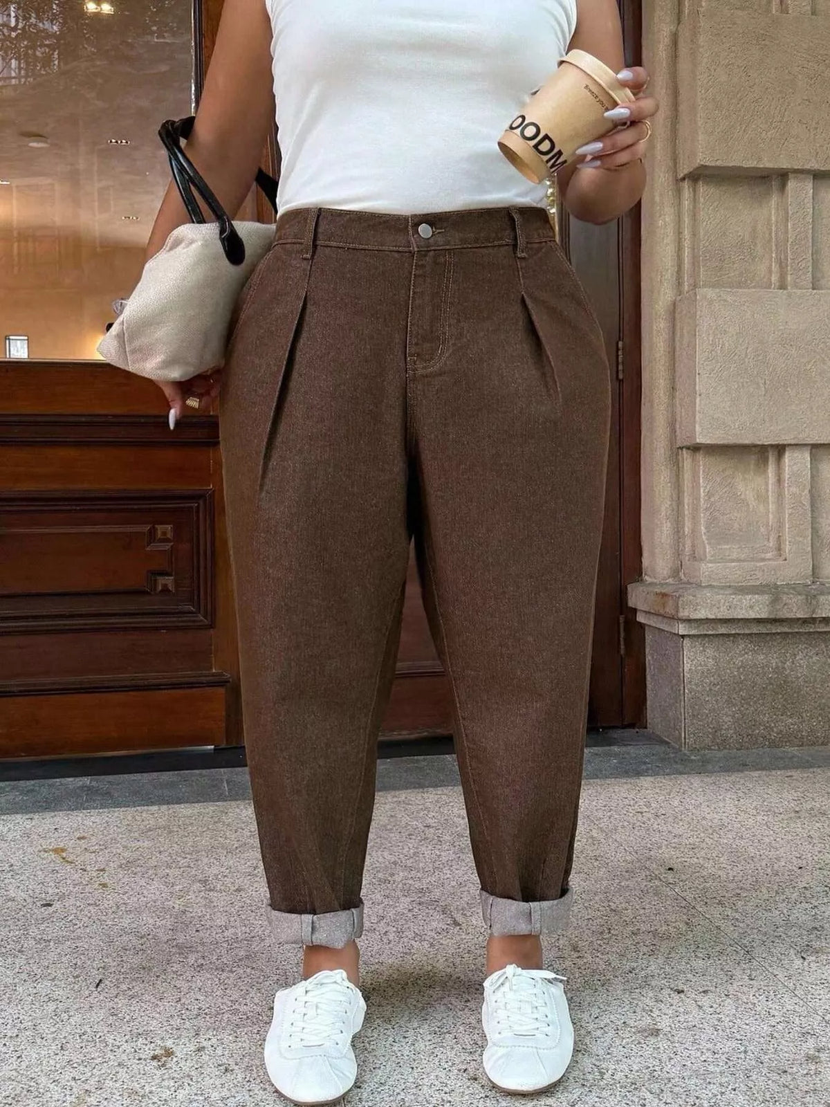 Plus size loose fit jeans, view 2