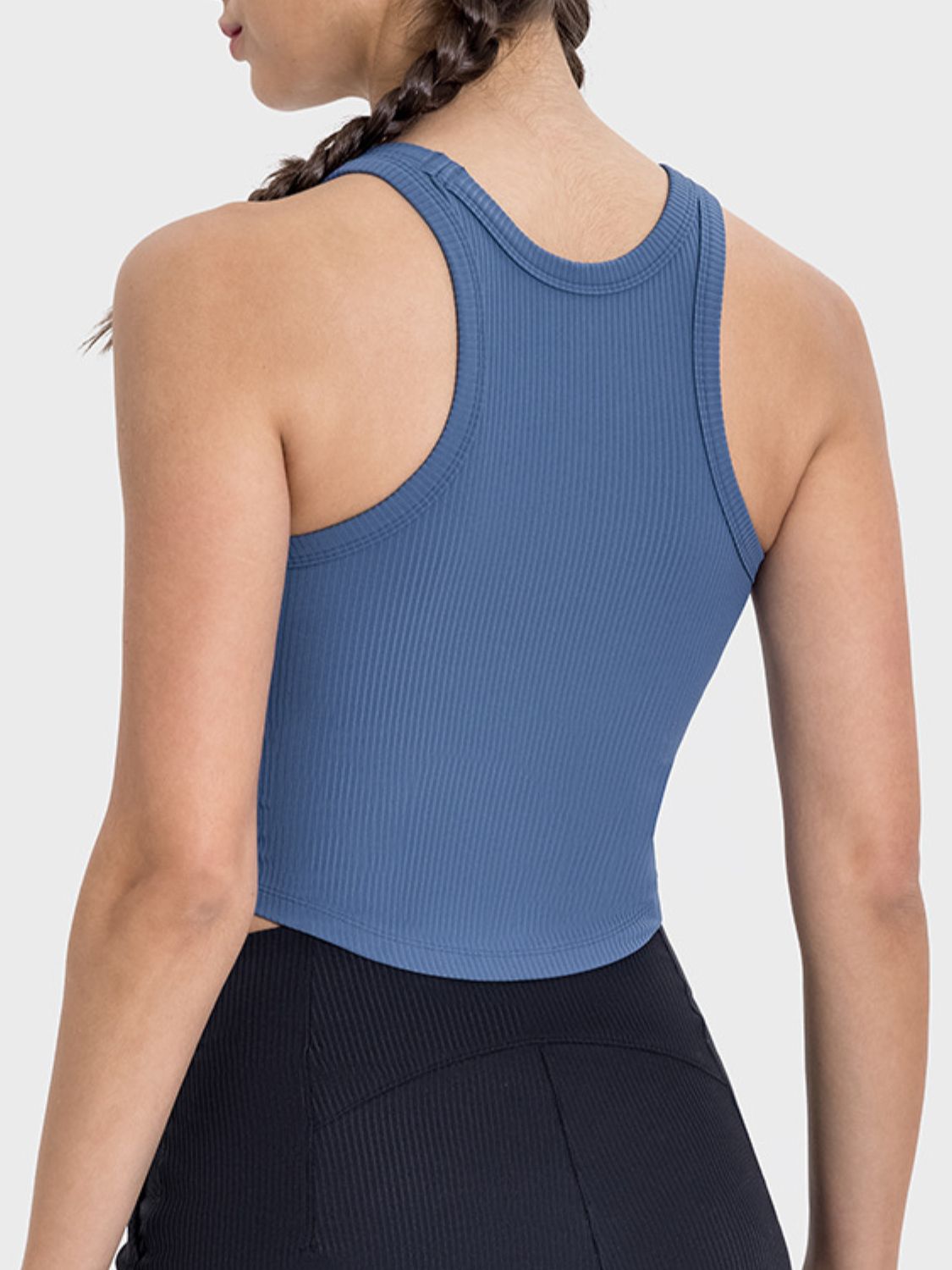 Round Neck Racerback Active Tank - MONLANE