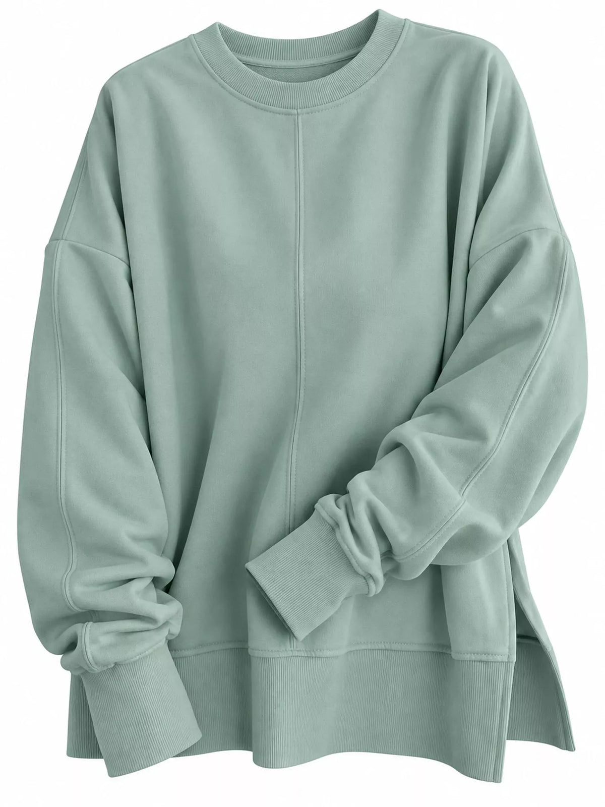 Oversized side-slit sweatshirt, view 56