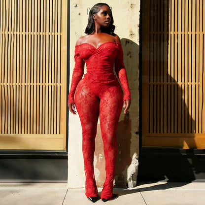 Out Off-Shoulder One-piece Neckline Fitted