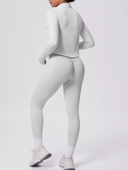 Tank, Zip-Up Jacket & Leggings Set