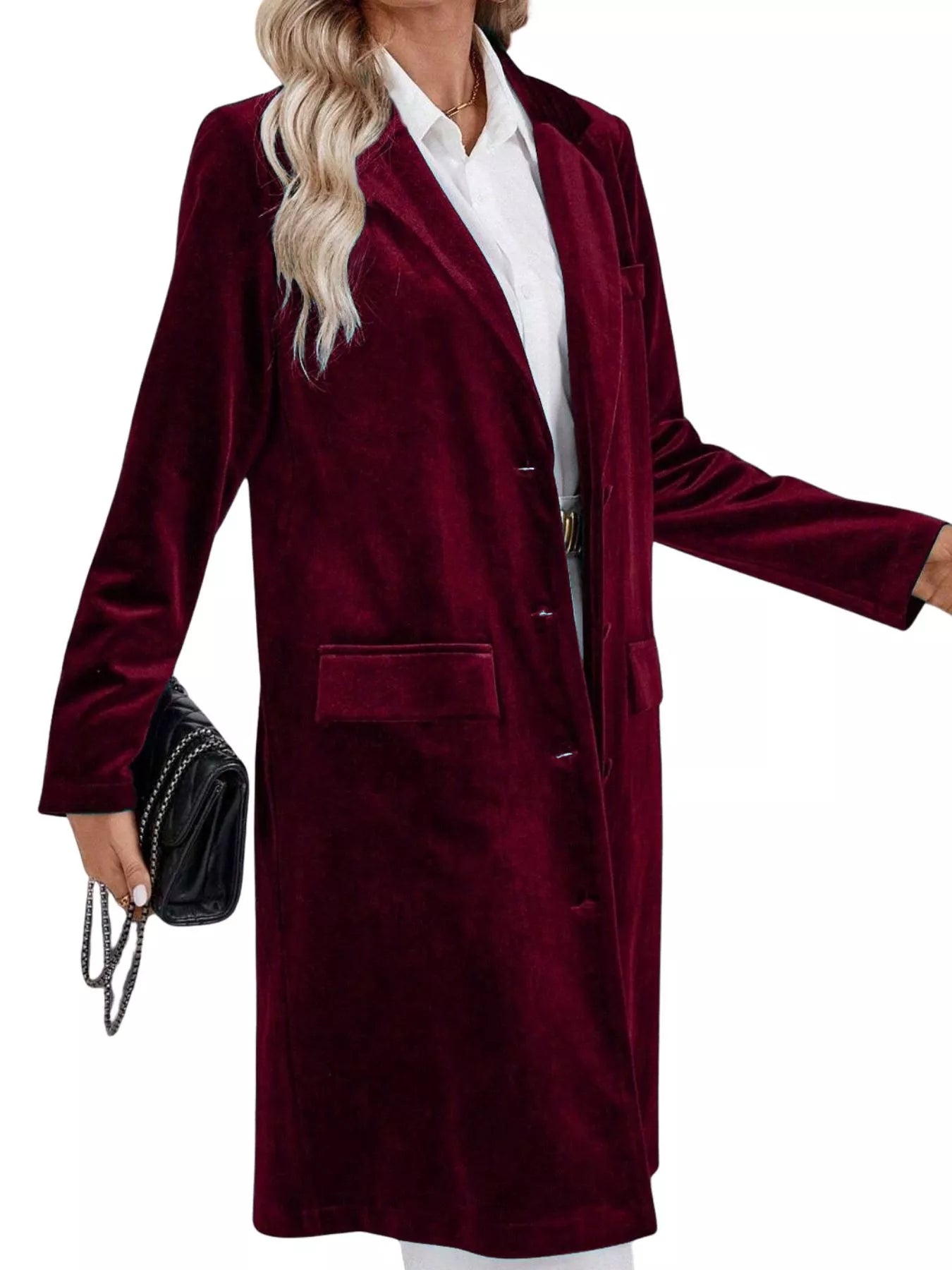 Long Sleeve Longline Coat