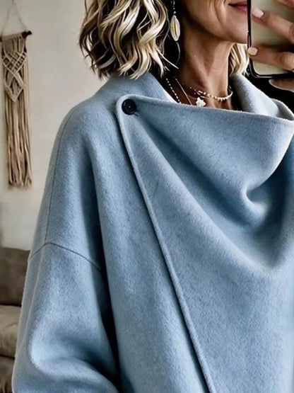 Plus size cowl neck cape, view 6