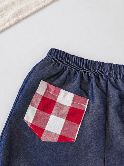 Children's Ruffle Trim Shorts Set