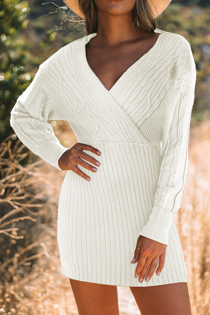 Cable-Knit Sweater Dress