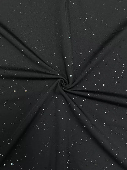 Off-Shoulder Glitter Evening Maxi Dress