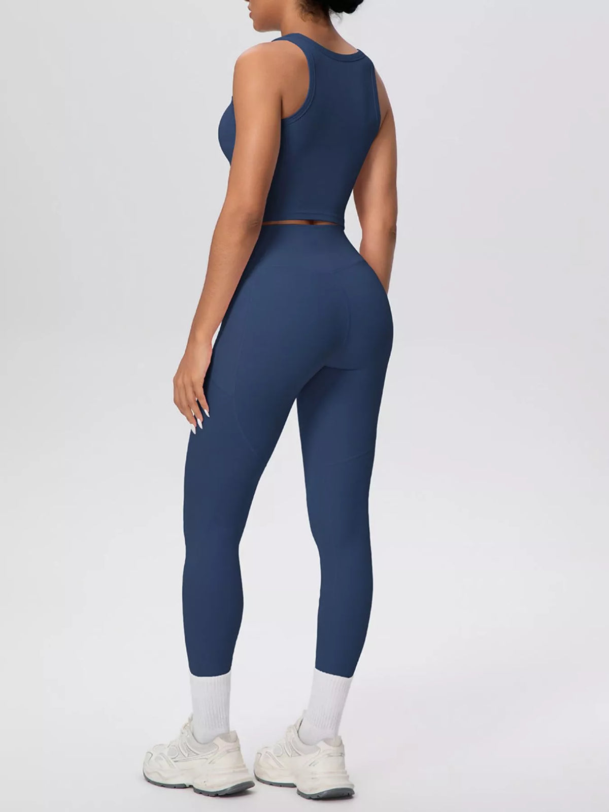 Scoop Neck Tank & High-Waisted Leggings Set