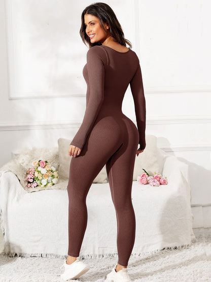 Long Sleeve Active Jumpsuit