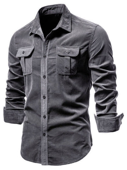 Plus Size Fitted Button Down Shirt