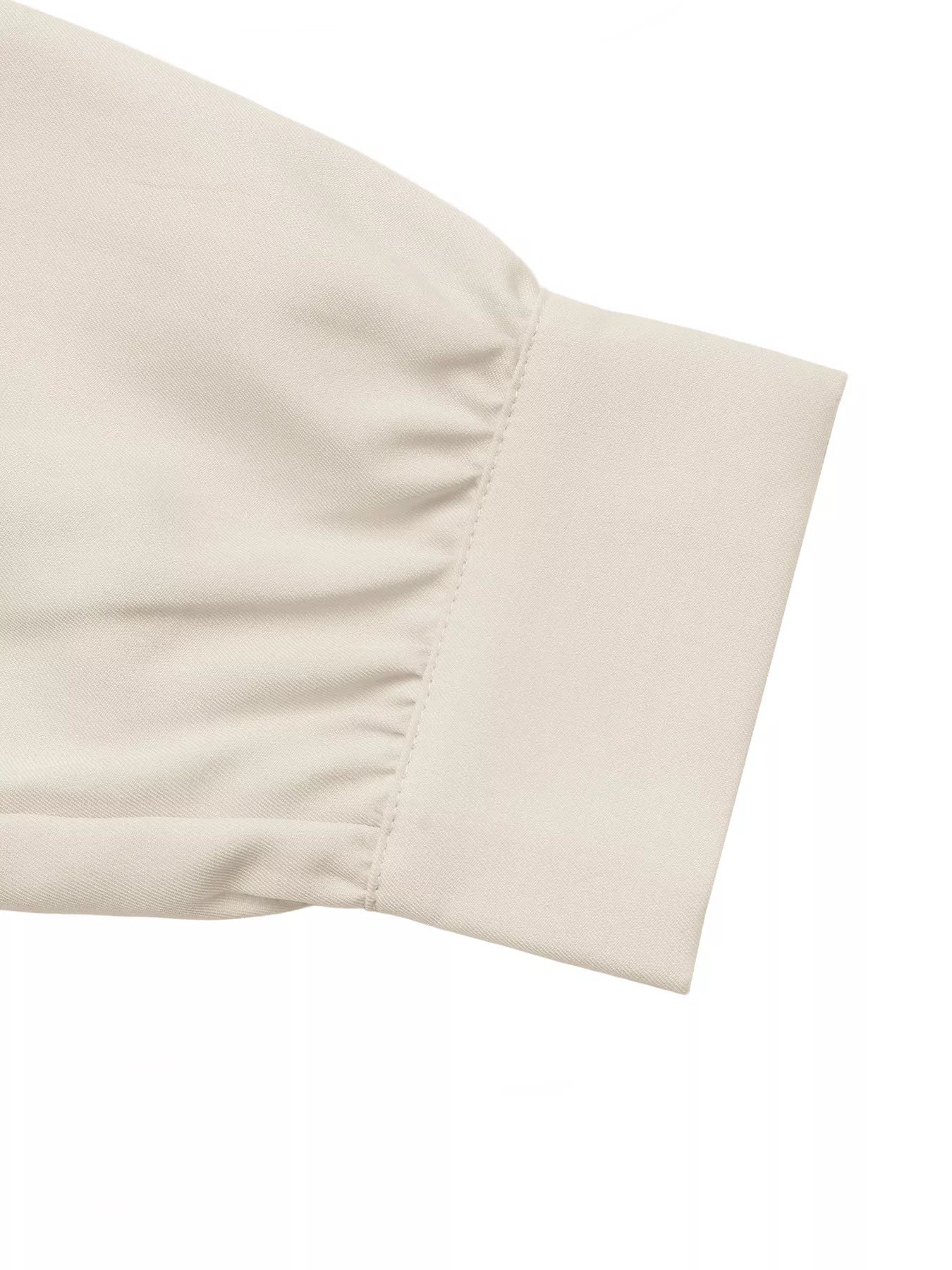 Ruched Button-Up Peplum Shirt