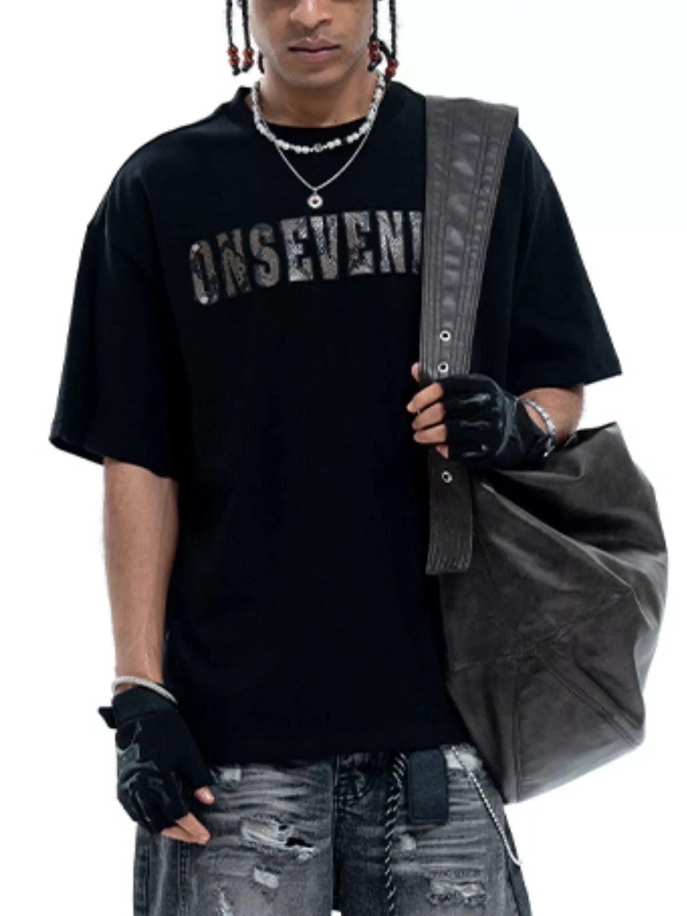 Men's Letter Oversized T-Shirt