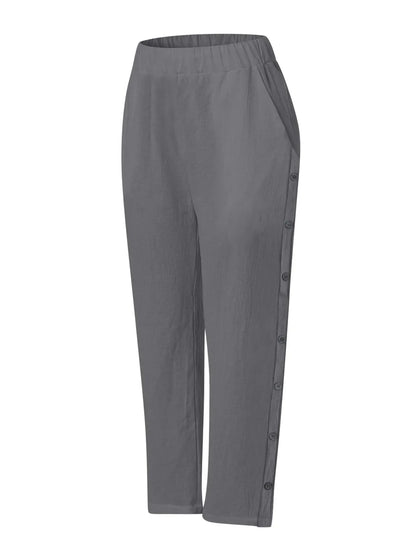 Casual Wide Leg Plus Size Pants