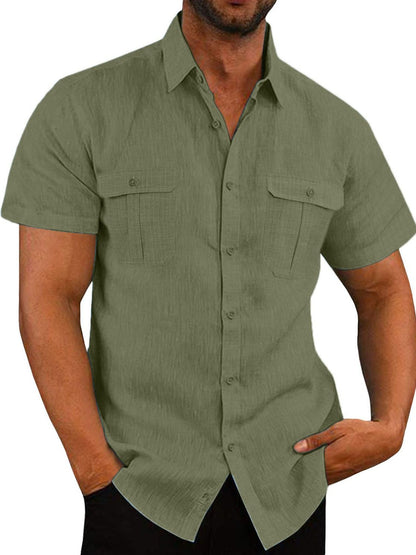 Men's Plus Size Short Sleeve Shirt