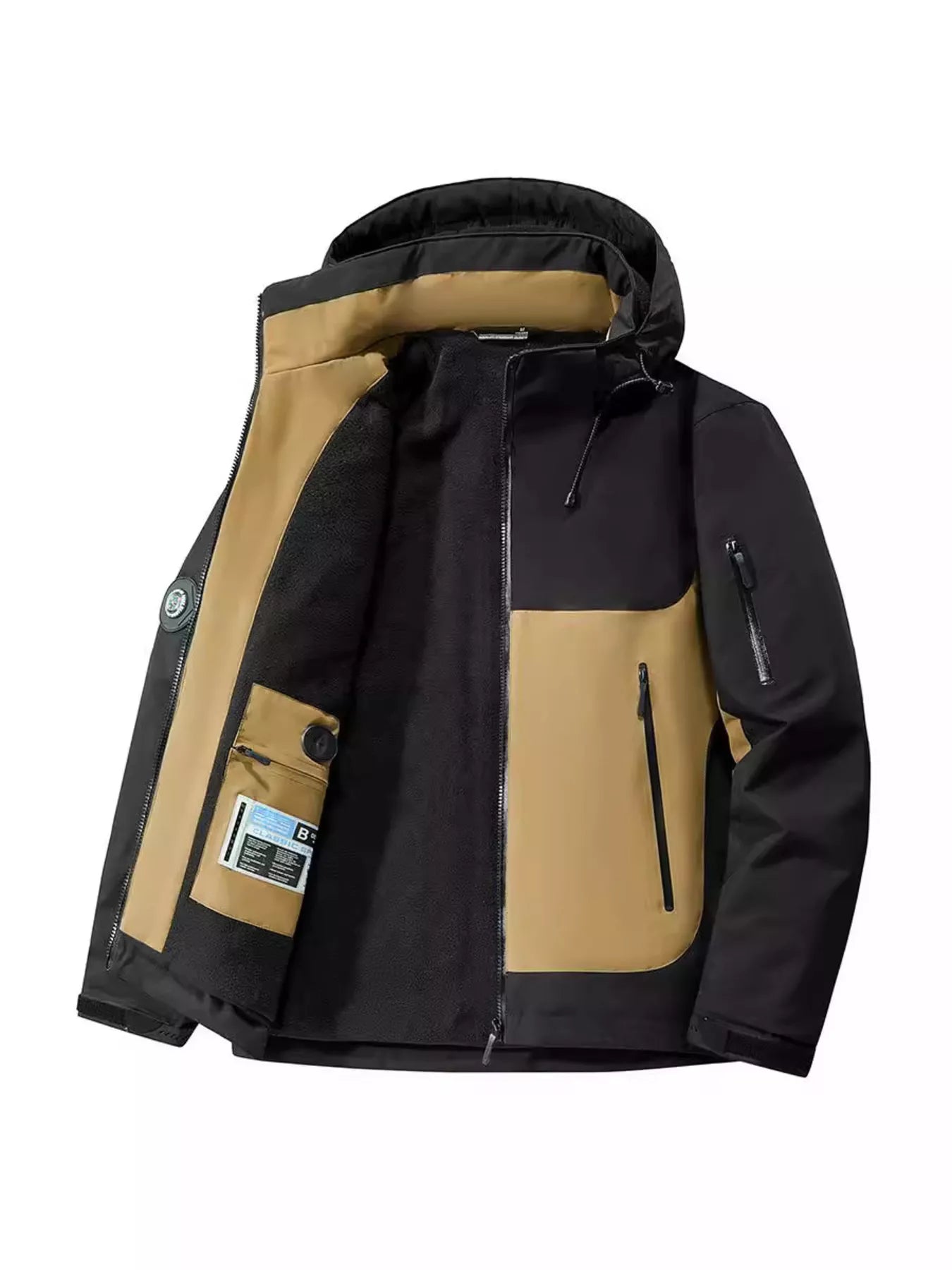 Men's Plus Size Hooded Windproof Jacket