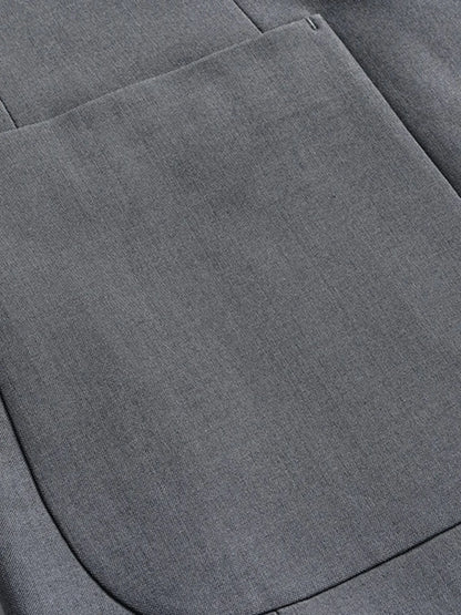 Men's Lapel Collar Long Sleeve Blazer