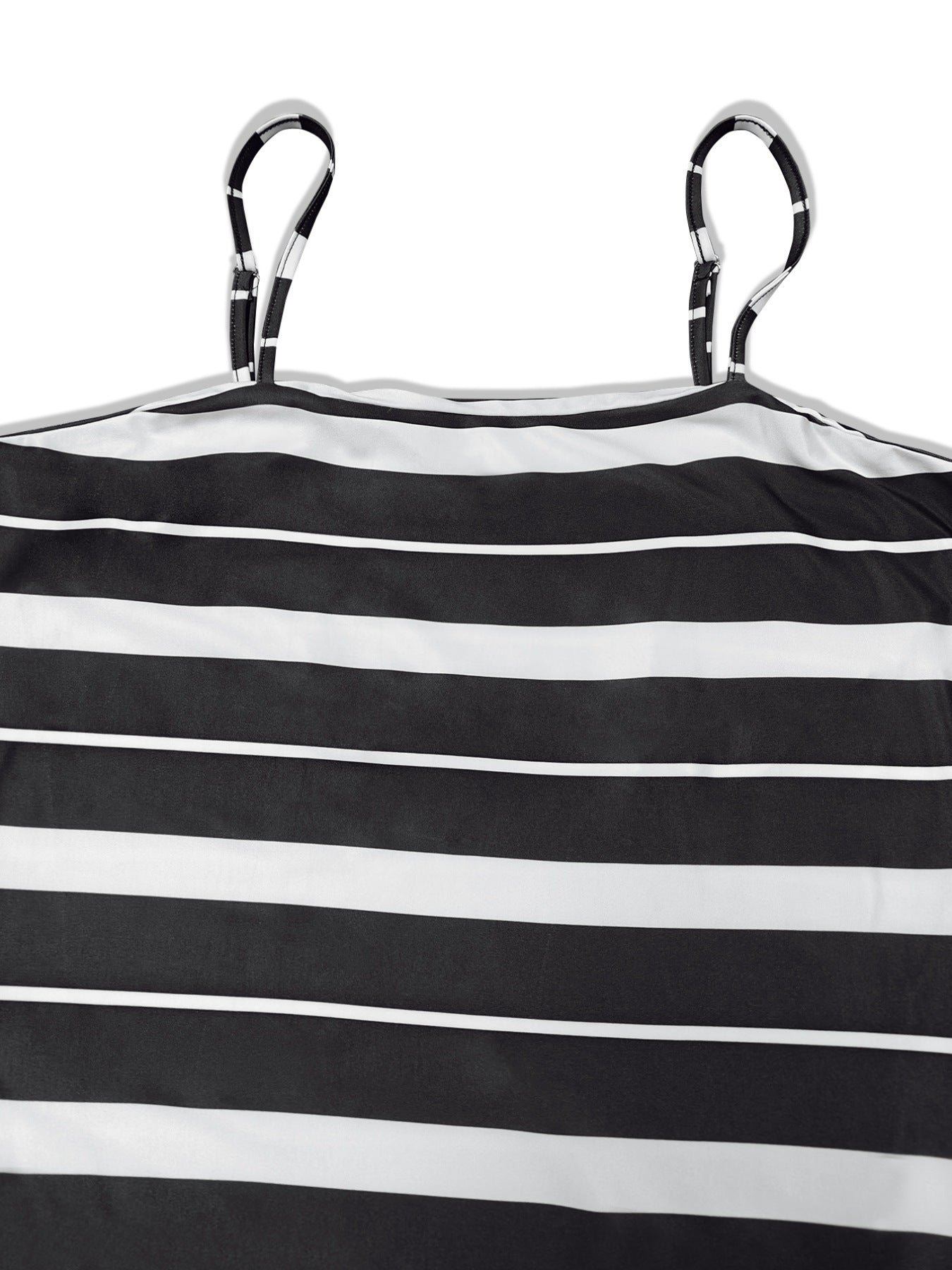 Plus Size Striped Spaghetti Strap Maxi Dress