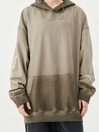 Men's Drop Shoulder Long Sleeve Hoodie