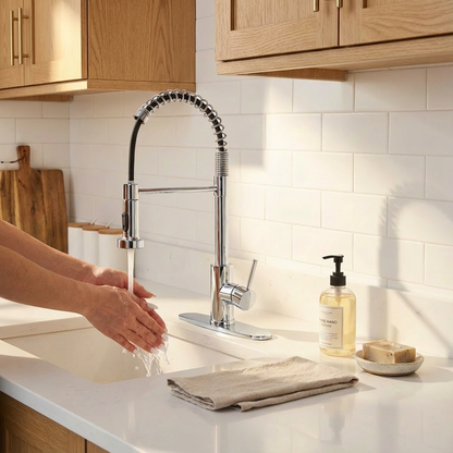 Industrial kitchen faucet, view 4