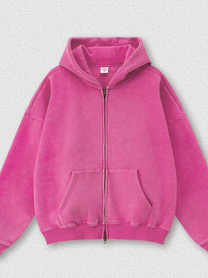 Men's Zip Up Long Sleeve Hoodie