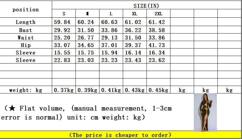 Tight Fitted Dress with Hollowed Out Slit