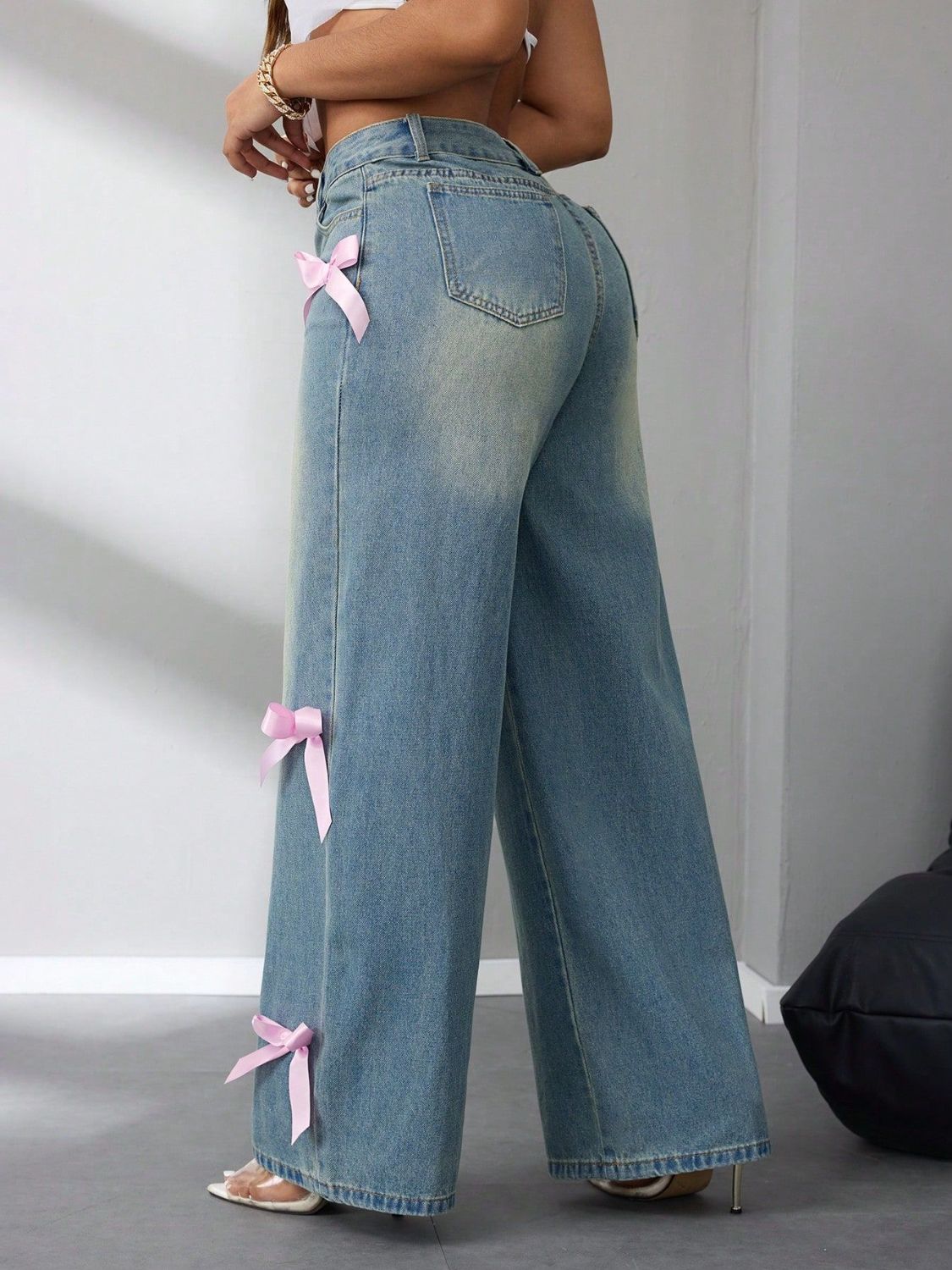 High Rise Wide Leg Jeans