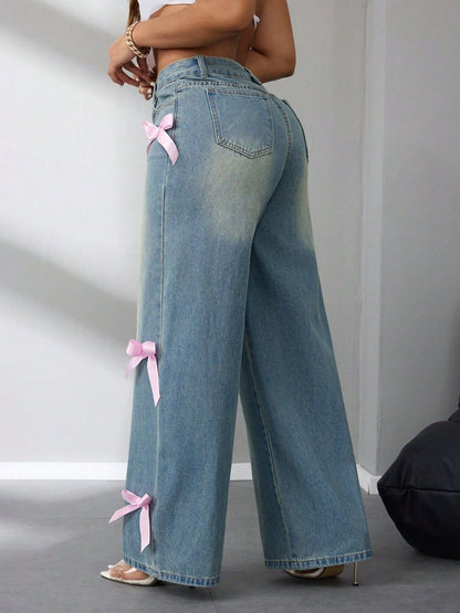 High Rise Wide Leg Jeans