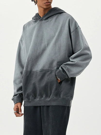 Men's Drop Shoulder Long Sleeve Hoodie